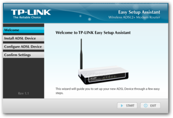 TD-W8101G Easy Setup Assistant screenshot