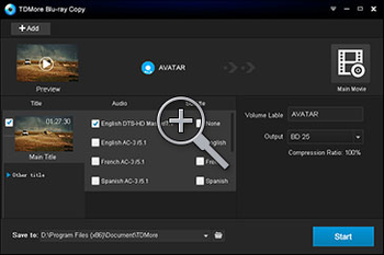 TDMore Blu-ray Copy screenshot