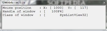 TDWinInfo screenshot