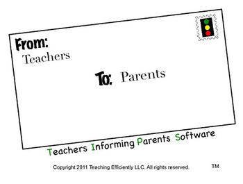 Teachers Informing Parents Software screenshot