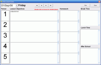 Teachers Lesson Planner screenshot 2