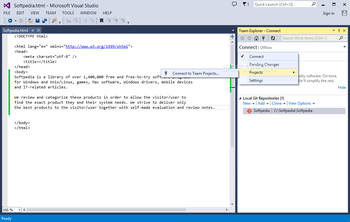 Team Explorer for Microsoft Visual Studio screenshot 2