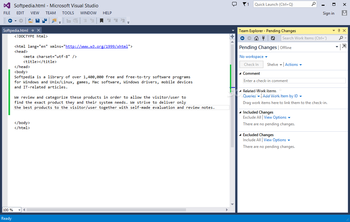 Team Explorer for Microsoft Visual Studio screenshot 3