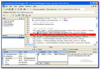 Team Remote ASP Debugger PRO screenshot 3