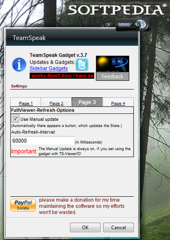 TeamSpeak Gadget screenshot 4