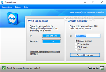 TeamViewer Portable for U3-Sticks screenshot