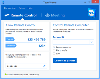 TeamViewer Portable screenshot