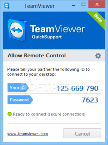 TeamViewer QuickSupport screenshot