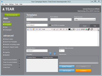 TEAR - Total Email AutoResponder screenshot 2