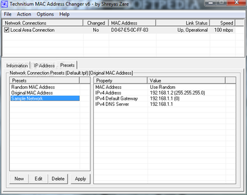 Technitium MAC Address Changer screenshot 3