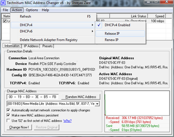 Technitium MAC Address Changer screenshot 5