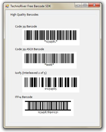 Technoriver Free Barcode SDK screenshot