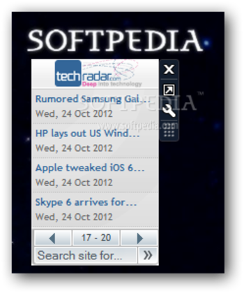 TechRadar Gadget screenshot
