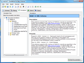 TechWriter for XML Schemas screenshot