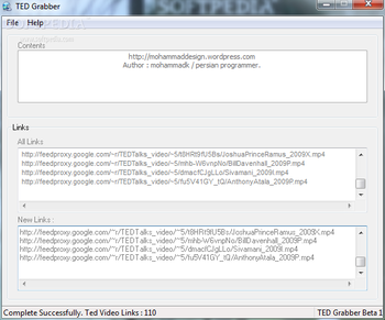 TED Grabber screenshot