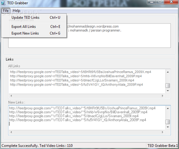 TED Grabber screenshot 2
