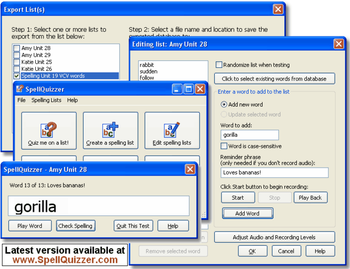 TedCo SpellQuizzer Spelling Software screenshot 2