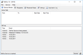 TekFax screenshot
