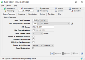 TekSIP screenshot 3
