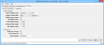 TekSIP Route Server screenshot 3