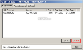 TekSIP screenshot 2