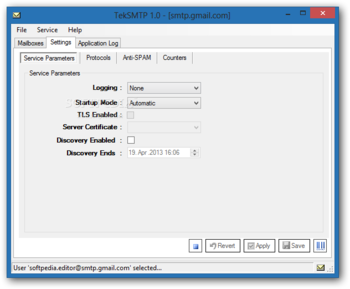 TekSMTP screenshot 2