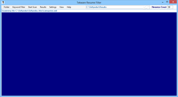 Tekware Resume Filter screenshot