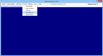 Tekware Resume Filter screenshot 5