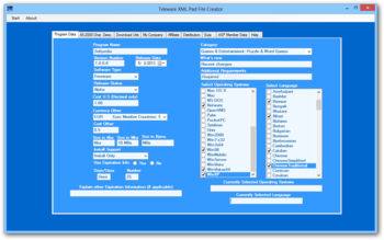 Tekware XML Pad File Creator screenshot