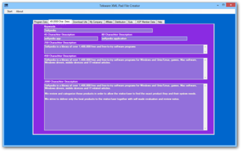 Tekware XML Pad File Creator screenshot 2