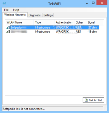 TekWiFi screenshot