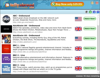 TellyAbroad screenshot