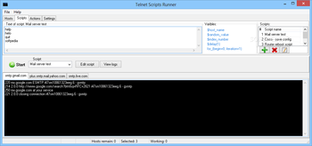 Telnet Scripts Runner screenshot 2