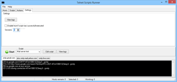 Telnet Scripts Runner screenshot 4