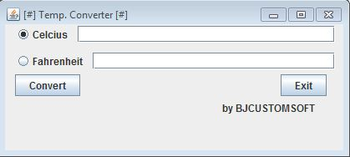 Temperature converter screenshot