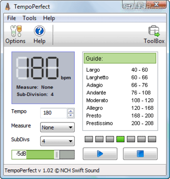 TempoPerfect Computer Metronome screenshot 3