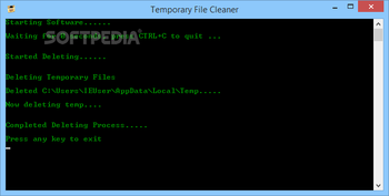Temporary File Cleaner screenshot