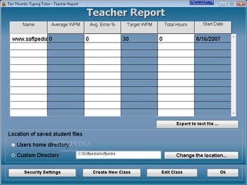 Ten Thumbs Typing Tutor screenshot 2