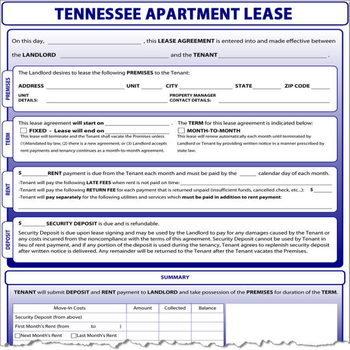 Tennessee Apartment Lease screenshot