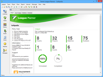 Tennis League Planner screenshot