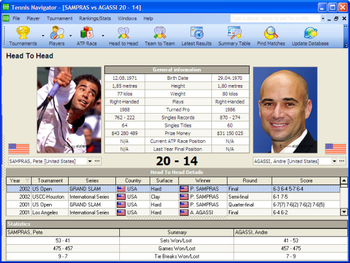 Tennis Navigator ATP Edition screenshot