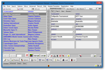 Tennis Organizer Deluxe screenshot 2