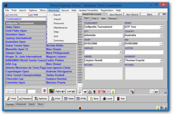 Tennis Organizer Deluxe screenshot 4