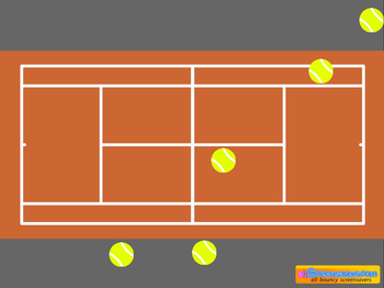Tennis screensaver screenshot 2