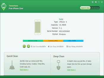 Tenorshare Free iPhone Care screenshot