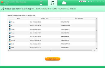 Tenorshare iPad 1 Data Recovery screenshot 3