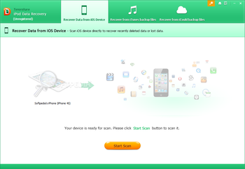 Tenorshare iPod Data Recovery screenshot