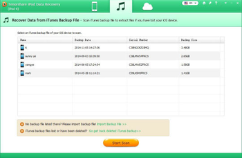 Tenorshare iPod Touch 4 Data Recovery screenshot 3