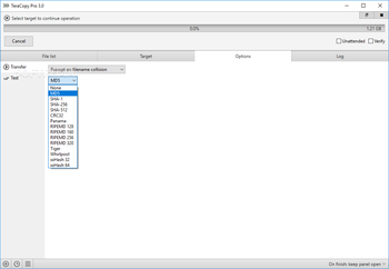 TeraCopy screenshot 2