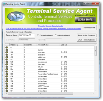 Terminal Service Agent screenshot